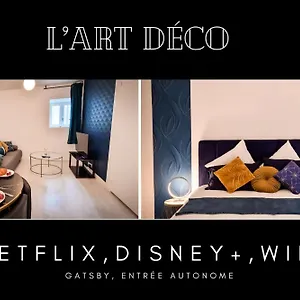  Appartement L'art Deco 3 Etoiles Wifi, Netflix, Disney, Coeur De Bastide